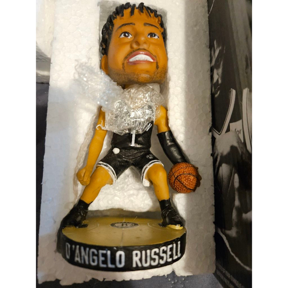 Brooklyn Nets D'Angelo Russell Bobblehead Figurine Black White - Picture 2 of 10